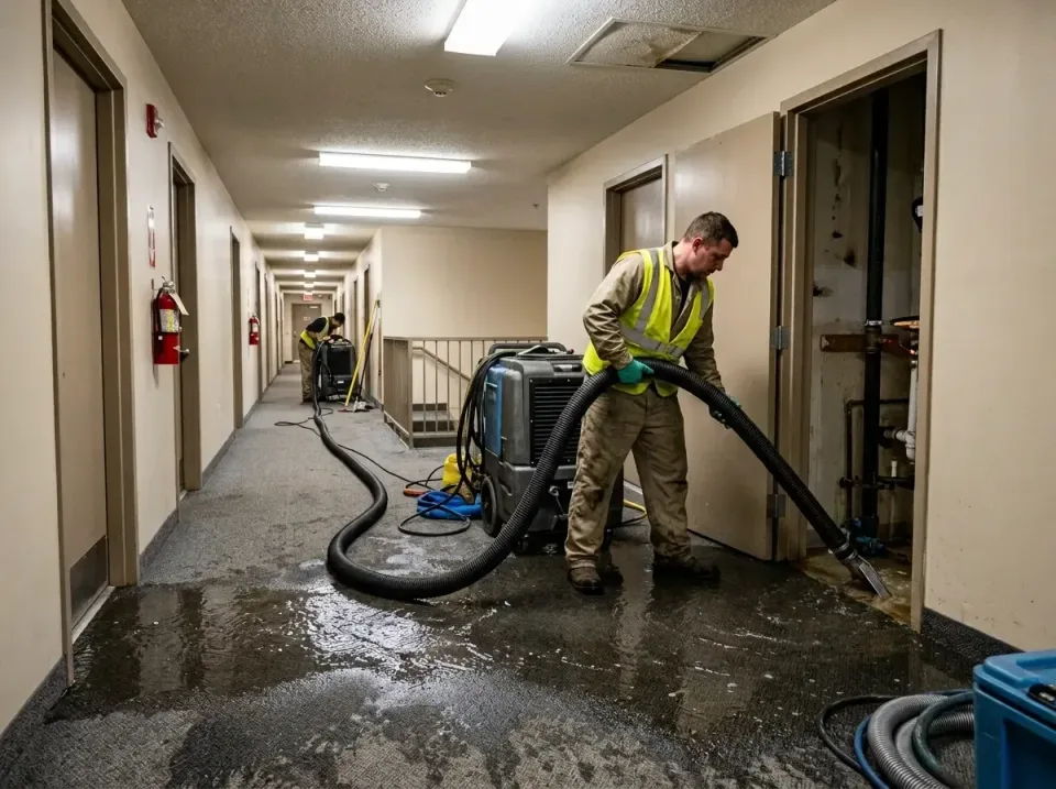 multi-unit-apartment-hallway-f-005 — frequently asked questions, Emergency Burst Pipe Water Extraction & Removal in Fort Cam…